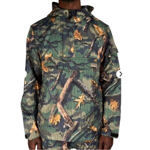 REBEL MINDS ANORAK nylon camo jacket camouflage medium